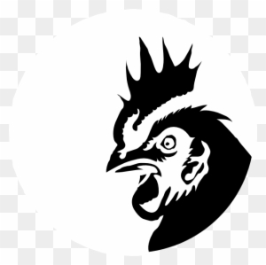 Chicken Profile Black Silhouette Clip Art - Chicken Head Silhouette Png
