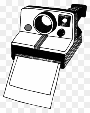 Polaroid Camera Clipart Black And White - Polaroid Clipart