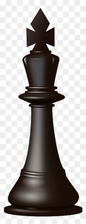 Free Black King Chess Piece Clip Art - Chess Piece King Png
