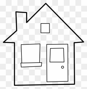 different rooms in a house clipart outline