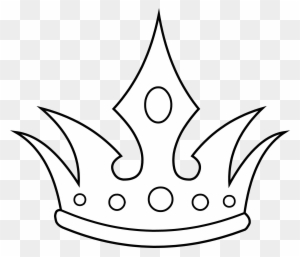 King Crown Clip Art Black And White - Crown Line Art