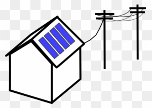Solar Panels On Houses Clipart
