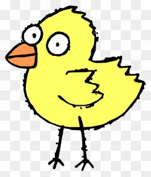 Cartoon Bird Clipart - Cartoon Baby Chicken Png