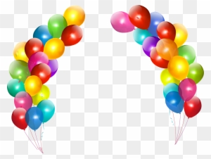 Arch Clipart Real Balloon - Happy Birthday Balloons Png