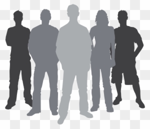 High Resolution Youth Png Clipart - Group Of People Silhouette