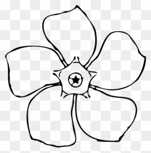 Flower Outline Printable - Paper Flower Template - Free Transparent PNG ...