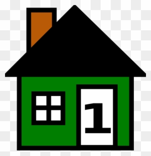 Number Green House Clip Art At Clker Com Vector Online - House Clip Art