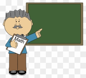 Man Math Teacher Clip Art - Male Teacher Teaching Clipart