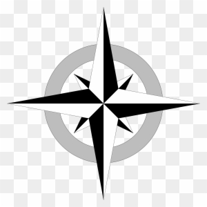 Clipart - Simple Compass Rose Vector