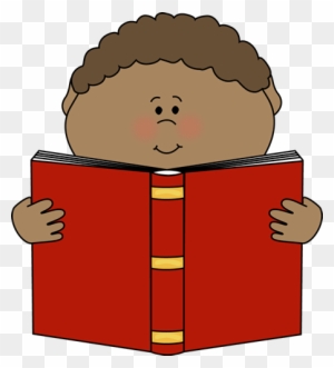 Little Boy Reading A Book Clip Art - Read Book Clipart