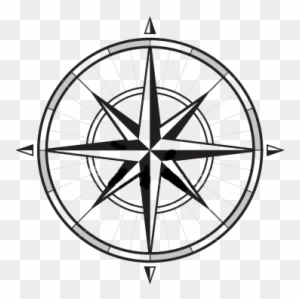 Fancy Compass Rose Clip Art - Compass Rose