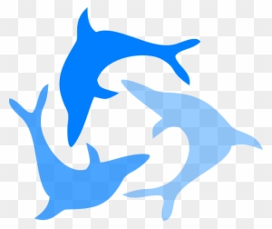 Light Blue Dolphin Svg Clip Arts 600 X 504 Px - Dolphin Clip Art