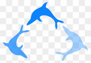 Blue Dolphin Logo Clip Art At Clker - Dolphin Logo Png