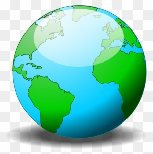 cartoon world globe clipart