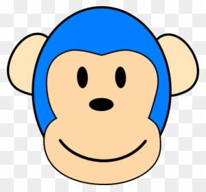 Blue Monkey Cartoon Character