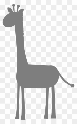 Birthday Girl Giraffes Clip Art - Baby Grey Giraffe Clipart