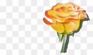 Yellow Rose Border Clipart - Yellow Rose Tattoo Designs