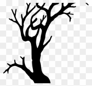 Spooky Tree Clipart - Spooky Tree Silhouette Png