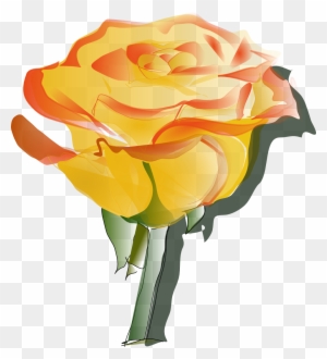 Yellow Rose Clipart Transparent - Yellow Rose Tattoo Designs