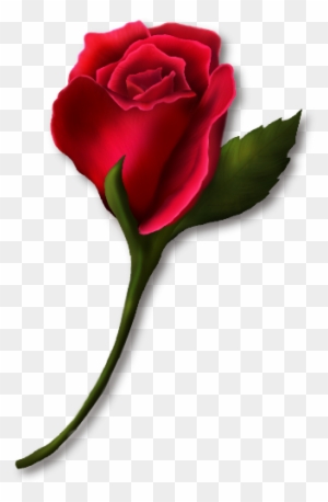 Single Rose Clip Art - Single Red Rose Clip Art