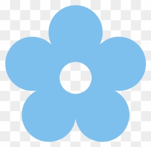Blue Rose Clipart Light Blue - Light Blue Flower Clip Art