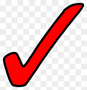Clip Art Tick - Red Check Mark Png