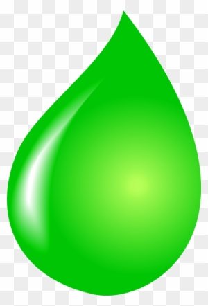 Vector Clip Art - Green Water Drop Vector