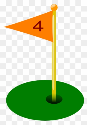 Golf Flag Clip Art - Golf Flag Hole 4