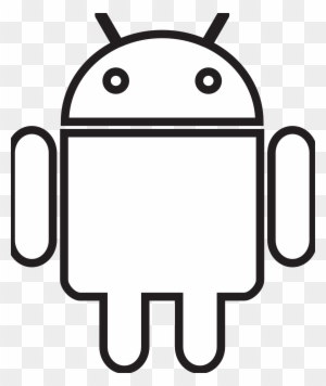Android Clipart - Android Black And White