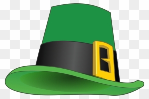 Free Clipart Of A St Patricks Day Leprechaun Hat - St. Patrick's Day Greeting Card