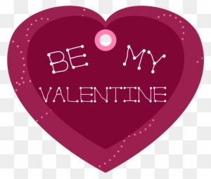 Free Vector Be My Valentine Heart Shaped Gift Tag Clip - My Valentine Heart