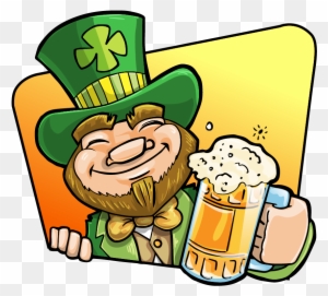 Free Leprechaun Holding A Mug Of Beer Clip Art - St Patrick's Day Clip Art Beer
