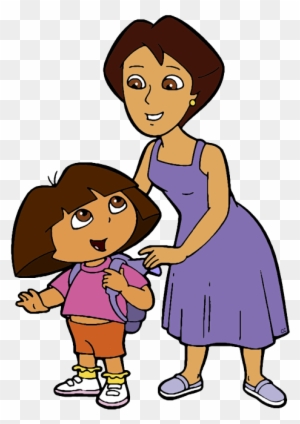 Dora And Her Mother Or Mami, Elena Marquez - Dora The Explorer Mami