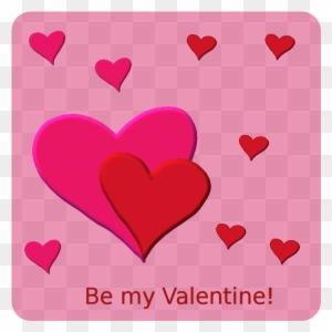 Hearts Clip Art Download - Rote Und Rosa Valentinsgrußherzen Karte