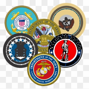 Military Seals Grouped - My Son Is A Marine (4.25" X 5.25") Military Decal