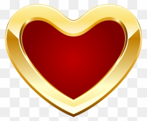 Gold Clipart Gold Heart - Red And Gold Heart