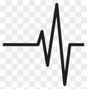 Heart Rate Line Clip Art - Heart Beat Clip Art Black And White