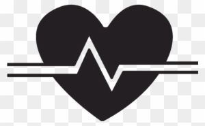 Heart Beat Clipart - Heart Rate Black And White