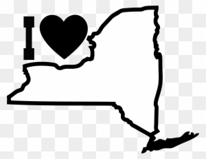 New York City Empire State Norml Bill Parole Clip Art - New York State Outline