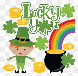 Lucky You Svg Scrapbook Collection St - Cute St Patrick's Day Clipart