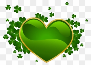 Madonnas Themes And Wallpapers ~ Green Heart & Clover - Bonne Fete De Saint Patrick