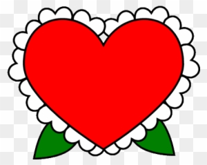 Flower Heart - Heart With Flower Clipart