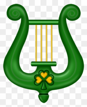 St Patricks Day Green Harp Clipart - Saint Patrick's Day