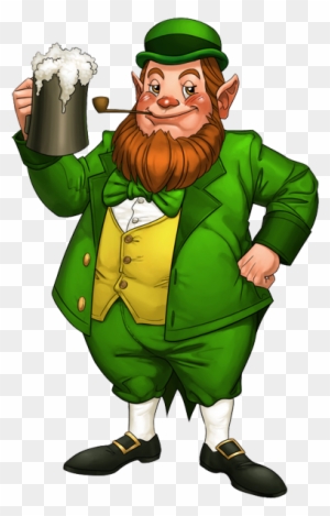 Leprechaun-lineart - St Patrick Day Transparent Leprechaun