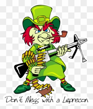 Corned Beef And Cabbage, Good Beer, With A Toddy At - Leprechaun With A Gun