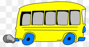 Bus Animated Clipart Cartoon Picture Of A Free Download - Yellow School Bus Clipart