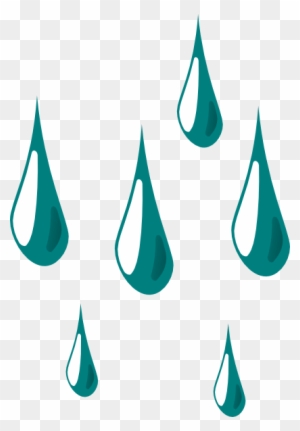 Raindrops Animated Clipart - Rain Drop Cartoon