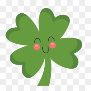 Cute Shamrock Clipart - Cute Four Leaf Clover Clipart