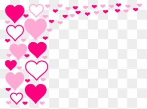 Border Design Pink Heart