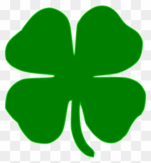 Shamrock Clover Irish Four Leaves Green Tattoo - Green Four Leaf Clover